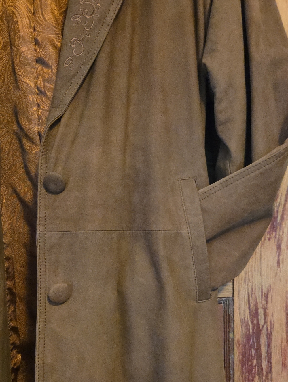 Vintage G-III Annie Oakley Leather Duster Jacket - Picture 6 of 15